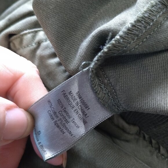 Young Fabulous & Broke Women's Small Green Cargo Jogger Pull On Pants Utility - Picture 3 of 6